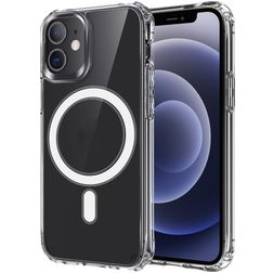 Mobigear Crystal Coque Transparente iPhone 12 MagSafe Coque arrière Rigide - Transparent