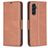 Mobigear Excellent Housse Samsung Galaxy S25 FE Etui Porte-Monnaie - Marron