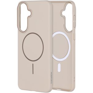 Mobiparts Slim Line Coque Samsung Galaxy A57 MagSafe Coque arrière Rigide - Off White