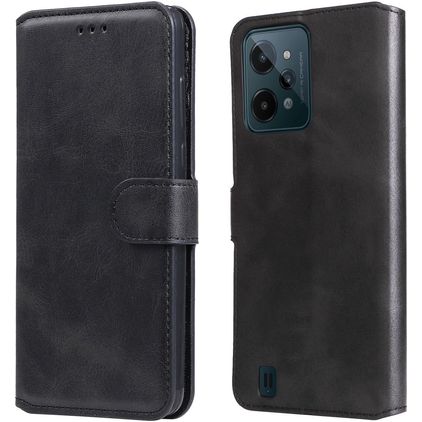 Mobigear Wallet Housse Realme C31 Etui Porte-Monnaie - Noir