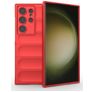 Mobigear Bumpy Coque Samsung Galaxy S24 Ultra Coque arrière en TPU Souple - Rouge