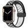 Mobigear Sport Plus Mag Bracelet Silicone Apple Watch Fermeture magnétique - 42/41/40/38 mm - Blanc / Charcoal