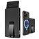 Valenta Cardprotector Clip - Porte Cartes en en Aluminium - 7 Cartes - Compatible MagSafe - Noir