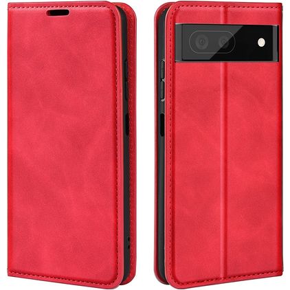 Mobigear Retro Slim Google Pixel 7 Étui Portefeuille - Rouge