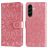 Mobigear Sunflower Housse Samsung Galaxy A57 Etui Porte-Monnaie - Rose doré