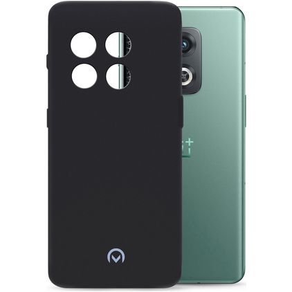 Mobilize Rubber Gelly Coque OnePlus 10 Pro Coque arrière en TPU Souple - Matt Black