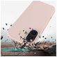 Mobigear Rubber Touch Coque iPhone 16 Coque arrière en Silicone - Rose