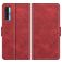 Mobigear Slim Magnet Housse TCL 20 5G Etui Porte-Monnaie - Rouge
