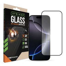 Striker Xtreme Impact iPhone 16 Pro Verre trempé Protection d'écran - Compatible Coque