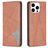Mobigear Rhombus Slim Housse iPhone 16 Pro Max Etui - Marron