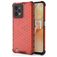 Mobigear Honeycomb Coque Realme C31 Coque arrière Rigide Anti-Chocs - Rouge