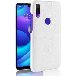 Mobigear Croco Coque Xiaomi Redmi 7 Coque arrière Rigide - Blanc