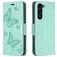 Mobigear Butterfly Housse Samsung Galaxy S24 Plus Etui Porte-Monnaie - Vert