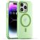 Mobigear Shockproof Coque iPhone 16 Pro MagSafe Coque arrière en TPU Souple - Vert