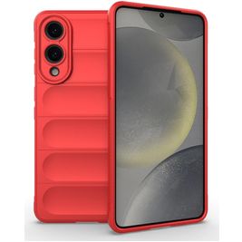 Mobigear Bumpy Coque Samsung Galaxy S25 Edge Coque arrière en TPU Souple - Rouge