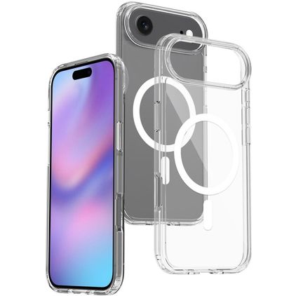 Mobigear Crystal Transparent iPhone Air MagSafe Plastique rigide Coque arrière - Transparent