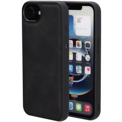 Mobiparts Classic Coque iPhone 17e MagSafe Coque arrière en TPU,Similicuir - Graphite Black