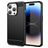 Mobigear Brushed Slim Coque iPhone 15 Pro Max Coque arrière en TPU Souple - Noir