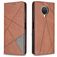 Mobigear Rhombus Slim Housse Nokia G10 Etui - Marron