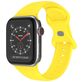 Mobigear Sport Dual Bracelet Silicone Apple Watch Fermeture à clou et passant - 49/46/45/44 mm - Jaune