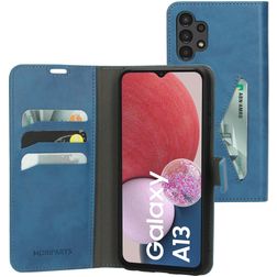 Mobiparts Classic Wallet Housse Samsung Galaxy A13 4G Etui Porte-Monnaie - Steel Blue
