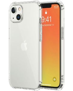 Mobigear Cushion Coque Transparente iPhone 13 Coque arrière en TPU Souple Anti-Chocs - Transparent