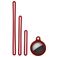 Mobigear Lanyard Coque Apple AirTag Coque en Silicone Souple - Bordeaux