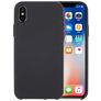 Mobigear Rubber Touch Coque iPhone XS Coque arrière en Silicone - Gris