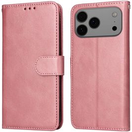 Mobigear Wallet Housse iPhone 17 Pro Max Etui Porte-Monnaie - Rose doré