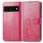Mobigear Clover Google Pixel 7 Étui Portefeuille - Magenta