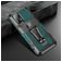 Mobigear Armor Stand Coque Samsung Galaxy A52 Coque arrière Rigide Anti-Chocs avec Support Amovible - Vert