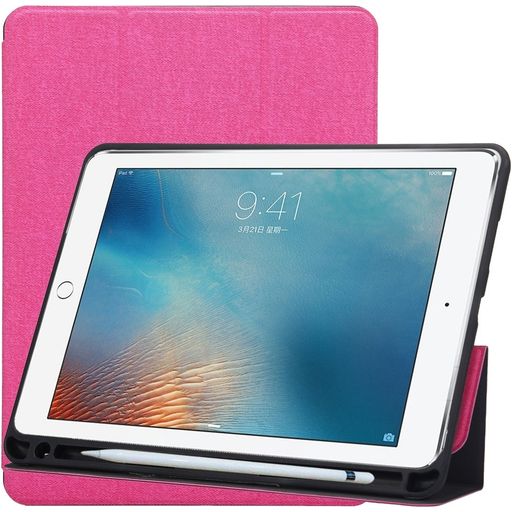 Mobigear Tri-Fold Gel Coque iPad Pro 10.5 Pouces (2017) Etui + Porte-crayon - Rose