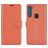 Mobigear Classic Housse Motorola One Fusion Plus Etui Porte-Monnaie - Cognac