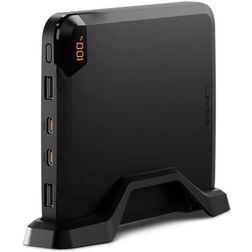 Cygnett VertPWR - Batterie externe 4 USB 25.000 mAh Power Delivery 100W - Noir