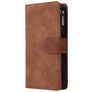 Mobigear Zipper Housse Samsung Galaxy A41 Etui Porte-Monnaie - Marron