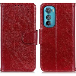 Mobigear Classy Housse Motorola Edge 30 Etui Porte-Monnaie - Rouge