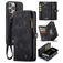 Caseme 008 Housse iPhone 16 Pro Etui avec Coque Détachable Porte-Monnaie - Noir