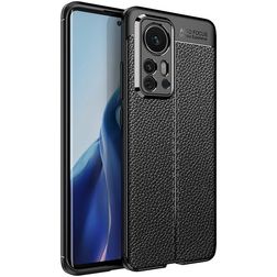 Mobigear Luxury Xiaomi 12 Pro TPU souple Coque arrière - Noir