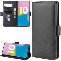 Mobigear Slim Magnet Housse Samsung Galaxy Note 10 Plus Etui Porte-Monnaie - Noir