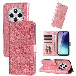 Mobigear Sunflower Housse Xiaomi Redmi 14C Etui Porte-Monnaie - Rose doré