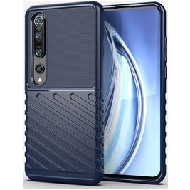 Mobigear Groove Coque Xiaomi Mi 10 Pro Coque arrière en TPU Souple - Bleu