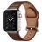 Mobigear Venezia Bracelet Cuir pour Apple Watch Fermeture boucle ardillon - 49/46/45/44 mm - Marron