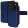 Mobiparts Housse iPhone 17 Pro Etui avec Coque Détachable en Cuir Véritable Porte-Monnaie - Bleu