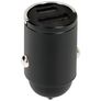 Mobiparts Car Charger - Double USB / USB-C Chargeur voiture USB-C 30W - Noir