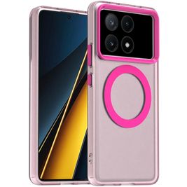 Mobigear Shockproof Coque POCO X6 Pro MagSafe Coque arrière Rigide - Rouge