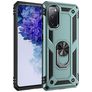 Mobigear Armor Ring Coque Samsung Galaxy S20 FE Coque arrière Rigide Anti-Chocs avec Anneau-Support - Vert