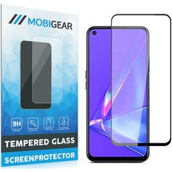 Mobigear Premium OPPO A92 Verre trempé Protection d'écran - Compatible coque - Noir