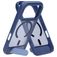 Mobiparts Hardcover Coque iPhone 18 Pro MagSafe Coque arrière Rigide avec Support Amovible - Satin Blue