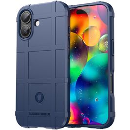 Mobigear Rugged Shield Coque iPhone 17 Coque arrière en TPU Souple Anti-Chocs - Bleu