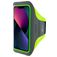 Mobiparts Comfort Fit Brassard Téléphone iPhone 13 Brassard Coque de Sport en Neoprène - Neon Green